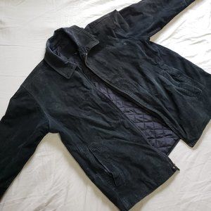 *SOLD*Mens Genuine Leather Jacket - Black - Medium